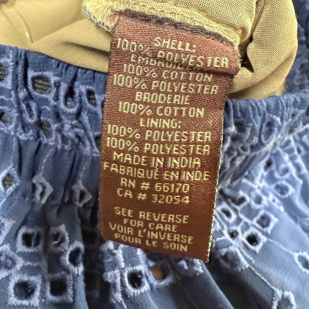 Anthropologie Romper Womens Small Blue Ranna Gill Tiered Ruffle Layered Boho - Picture 12 of 16